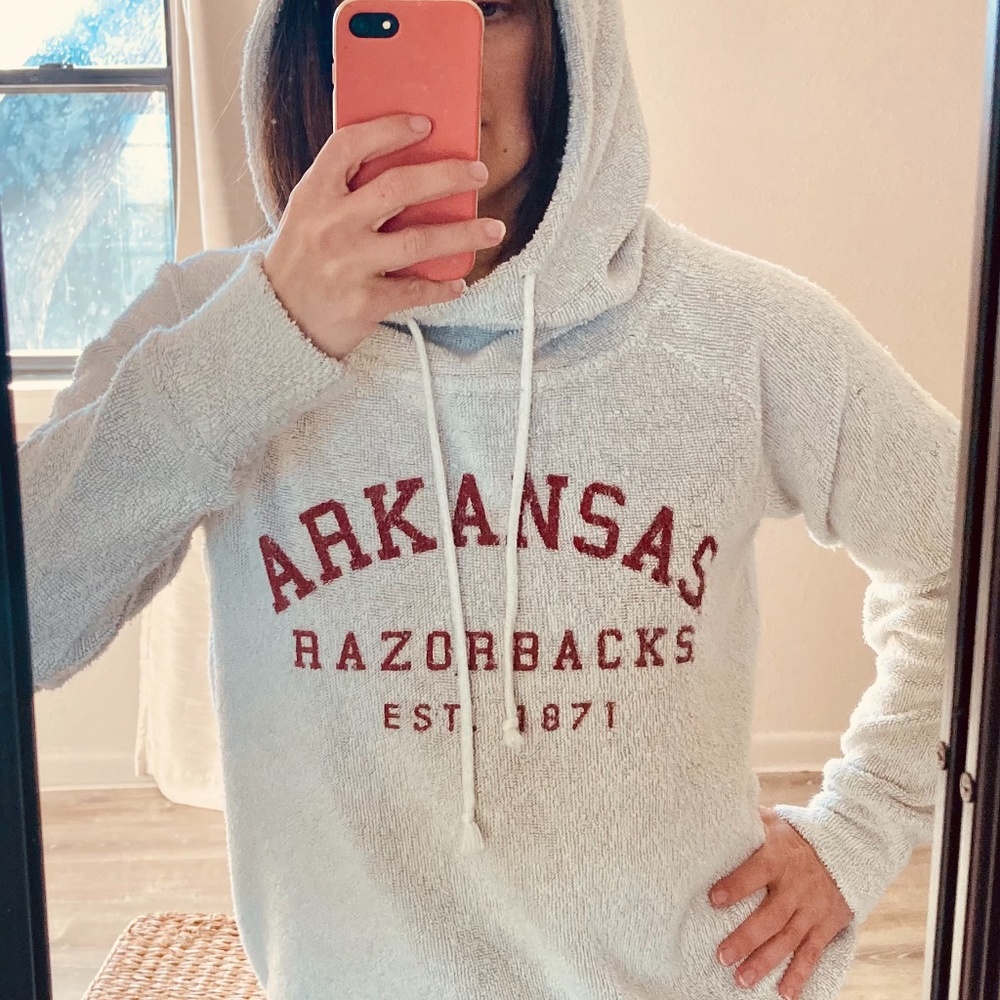 Arkansas Razerbacks drawstring hoodie